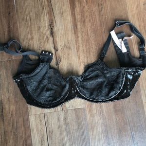 Black Dream Angels push-up bra without padding